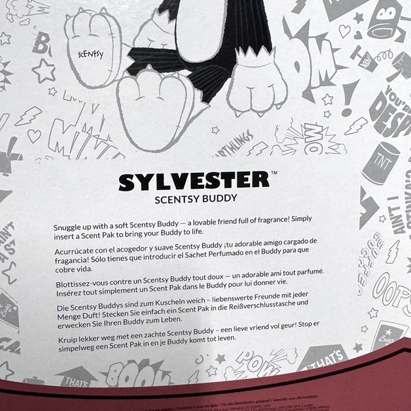 NIB Sylvester Full Size Scentsy buddy. Discontinued. With Scent Pack - Picture 4 of 5